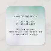 勾配モダン美しいサロン 予約カード (裏面)