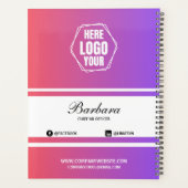 勾配会社エレガントブランドのギフト企業の品 プランナー手帳 (裏面)