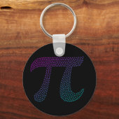 勾配円周率記号(円周率の日) | Happy Piの日の数学 キーホルダー (正面)