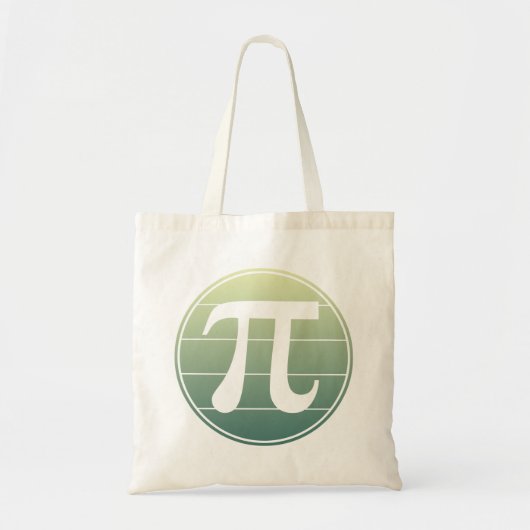 勾配円周率記号(円周率の日) | Happy Piの日の数学 トートバッグ (正面)