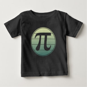 勾配円周率記号(円周率の日) Happy Piの日の数学 ベビーTシャツ