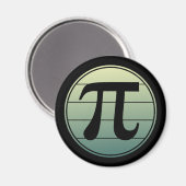 勾配円周率記号（円周率の日） | Happy Piの日の数学 マグネット (正面/裏面)