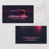 勾配効車の果を持つ工業カード 名刺 (正面/裏面)