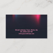 勾配効車の果を持つ工業カード 名刺 (裏面)