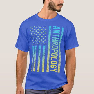 勾配国旗02人類学人類学者 Tシャツ