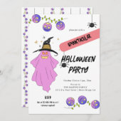 勾配幽霊スカルガーランドハローウィンパーティ 招待状 (正面/裏面)