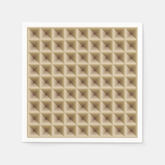 勾配幾何学的パターン スタンダードカクテルナプキン (正面)