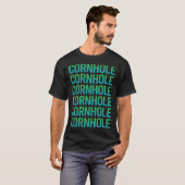 勾配文字コーンホール Tシャツ (正面フル)