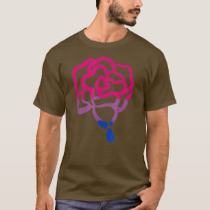 勾配絵を描バラLGBTゲイプライド月 Tシャツ