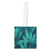 勾配葉熱帯 キューブオーナメント (正面)