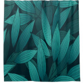 勾配葉熱帯 シャワーカーテン (正面)