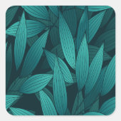 勾配葉熱帯 スクエアシール (正面)