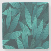 勾配葉熱帯 ストーンコースター (正面)