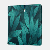勾配葉熱帯 セラミックオーナメント (左)