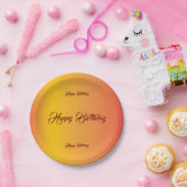 勾配誕生祝い ペーパープレート (パーティー)