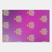 勾配（ユダヤ教）メノラー ラッピングペーパーシート (正面2)