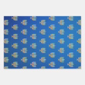 勾配（ユダヤ教）メノラー ラッピングペーパーシート (正面)