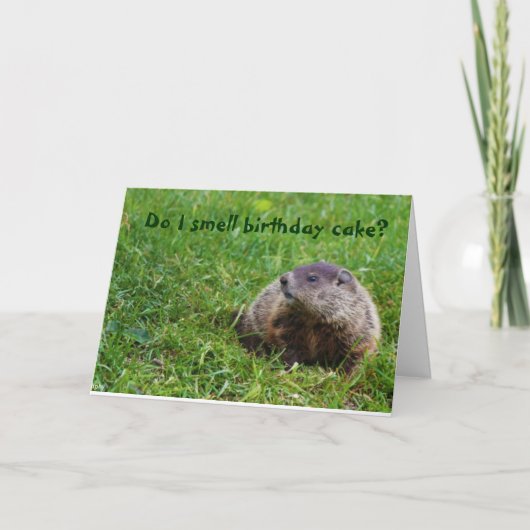 匂いはお誕生日ケーキ? カード (正面)