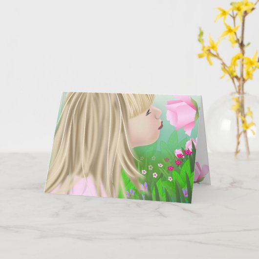 匂いをバラ カード (黄色い花)