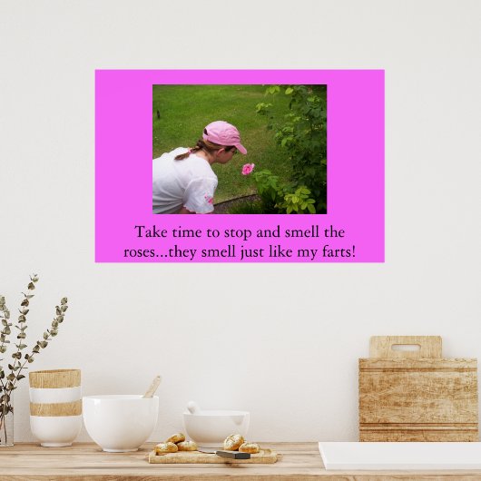 匂いをバラ ポスター (キッチン)