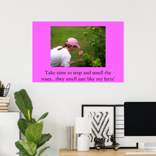 匂いをバラ ポスター (ホームオフィス)