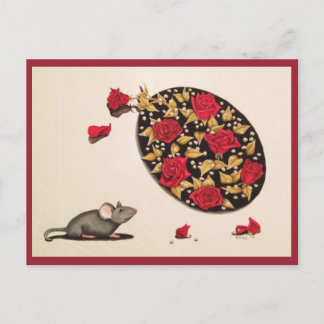 匂いをバラ ポストカード