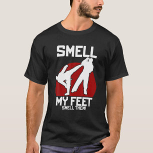 『匂いを嗅カッコいいぐ足の空手テコンドー女男性へ性』 Tシャツ