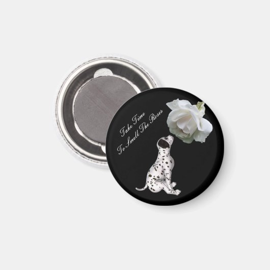 匂いバラ子犬バラ感動的磁石 マグネット (正面/裏面)