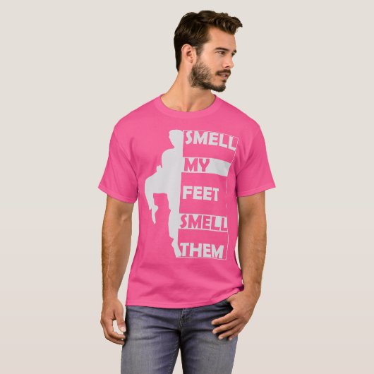 匂い私の足彼らおもしろいを臭う空手ギ武術A Tシャツ (正面フル)