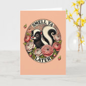 匂い雅後のスカンク カード (黄色い花)