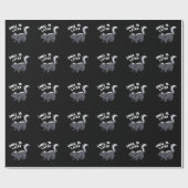 匂い雅後のスクンクおもしろいプンダークBG ラッピングペーパー (フラット)