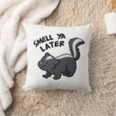 匂い雅後のスクンクおもしろいプン クッション (ブランケット)