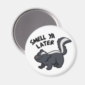 匂い雅後のスクンクおもしろいプン マグネット (正面/裏面)