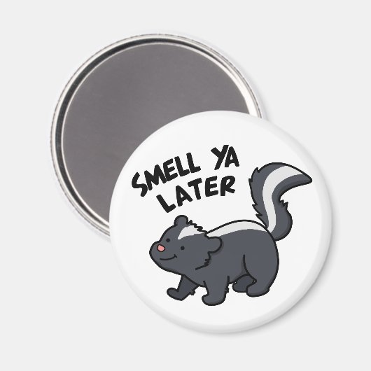 匂い雅後のスクンクおもしろいプン マグネット (正面/裏面)