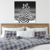 包まれたなキャンバスの芸術の魔法のきのこの光学設計 キャンバスプリント (インサイチュ (寝室))