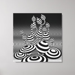 包まれたなキャンバスの芸術の魔法のきのこの光学設計 キャンバスプリント