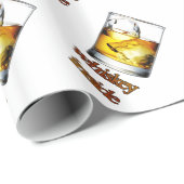 包まれたな紙としてウィスキーの内部 ラッピングペーパー (ロールコーナー)