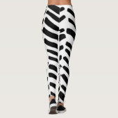 包まれたな黒い及び白 レギンス (裏面)