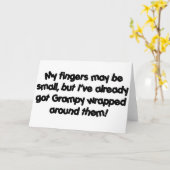 包まれたなGrampy カード (黄色い花)