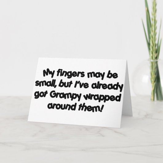 包まれたなGrampy カード (正面)