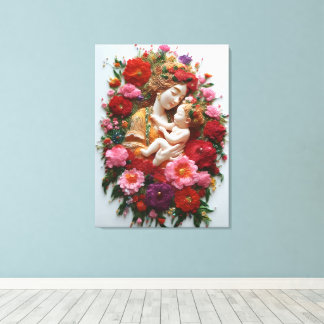 包まれたカーネシ生まれョン キャンバスプリント