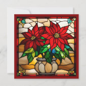 包まれたクリスマスの子犬のステンドガフェイクラス (正面)