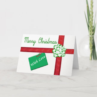 包まれたクリスマスカード シーズンカード