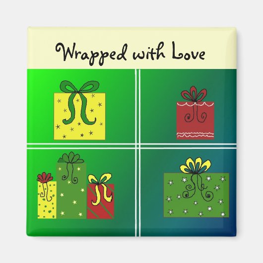 包みのかわいらし贈与 マグネット (正面)