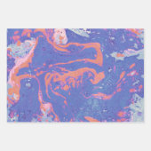 包み紙と水彩クリエイティブパターン ラッピングペーパーシート (正面3)