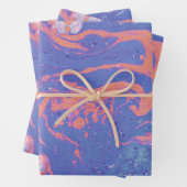 包み紙と水彩クリエイティブパターン ラッピングペーパーシート (インサイチュ)