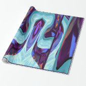 包む紙紫色Ozの土地か青またはオレンジ ラッピングペーパー (アンロールド)