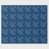 包パーソナライズされた装紙 |ボー航海のトいかり ラッピングペーパー (フラット)