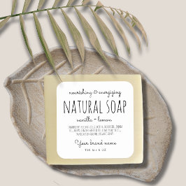 包モダンミニマル装シンプル白石鹸 スクエアシール