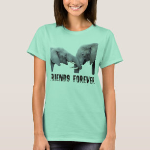 包含する永久に友人象の/抱き締めること Tシャツ